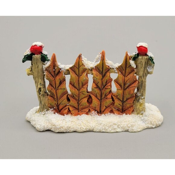 Charming Tails Leaf Fence Accessory Christmas Winter Retired 87/947 - Picture 2 of 8